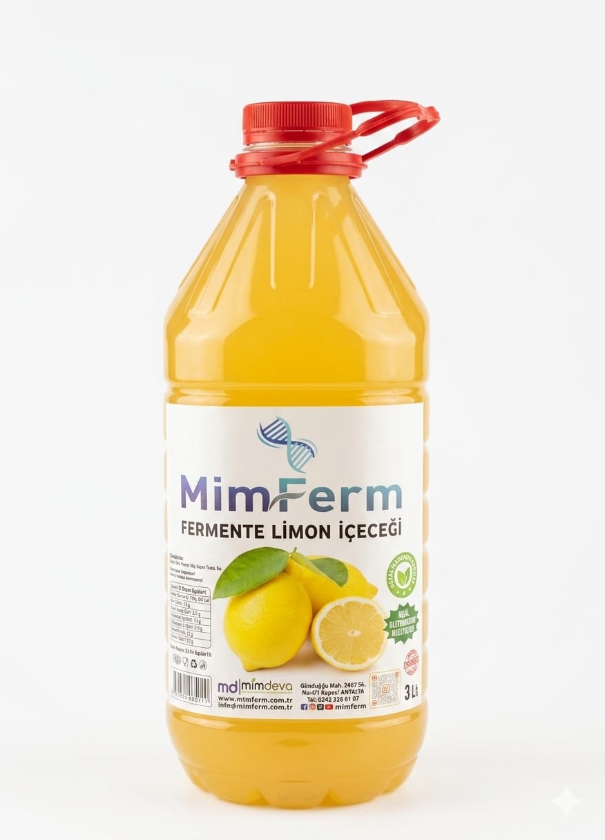 FERMENTE LİMON İÇECEĞİ 1 ADET 3 LİTRE