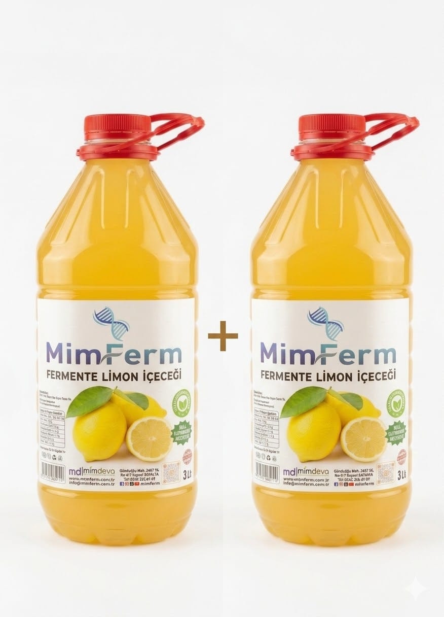 FERMENTE LİMON İÇECEĞİ 2 ADET 3 LİTRE